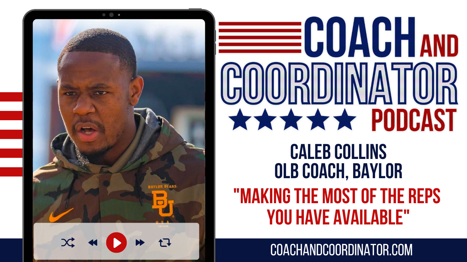 Caleb Collins, Outside Linebackers Coach, Baylor