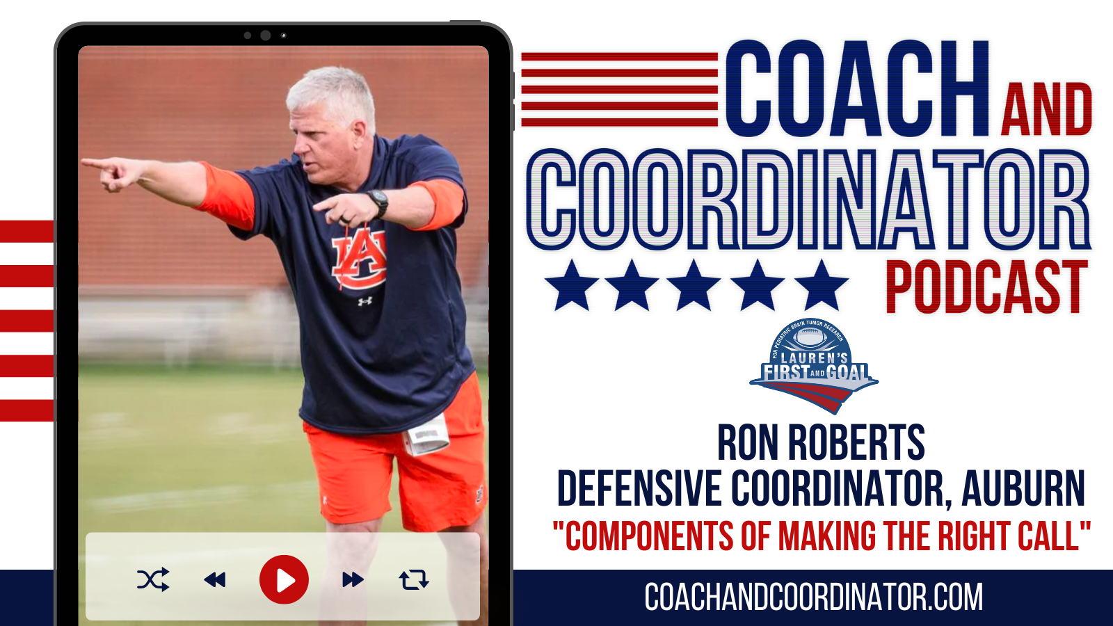 Ron Roberts, Defensive Coordinator, Auburn University