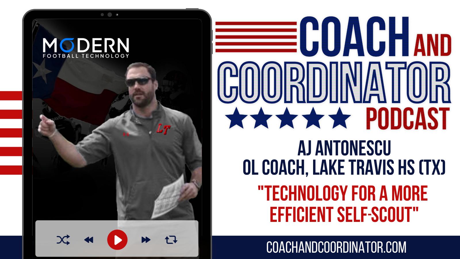 AJ Antonescu, OL Coach, Lake Travis High School (TX)