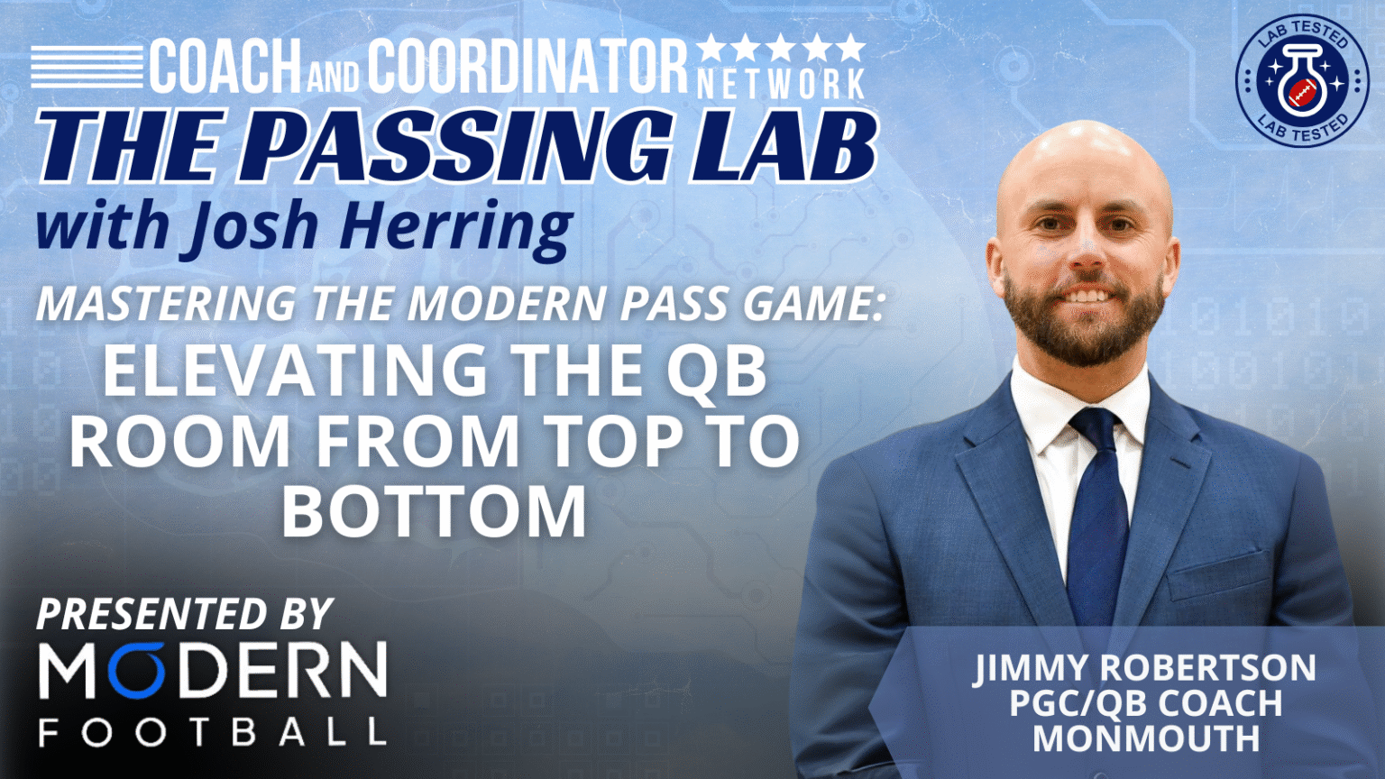 The Passing Lab- Jimmy Robertson PGC/QB Coach, Monmouth University ...